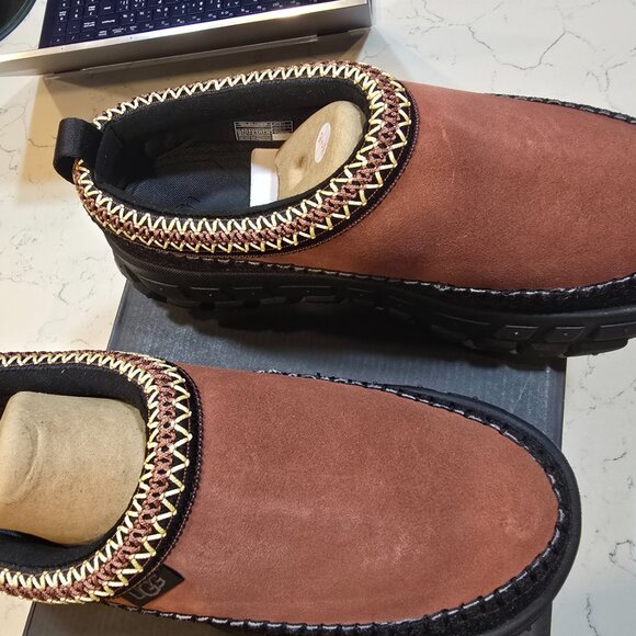 UGG Venture Daze Red Jasper / Black Slipper Shoes 1154530 MENS 10 NEW - Picture 5 of 13